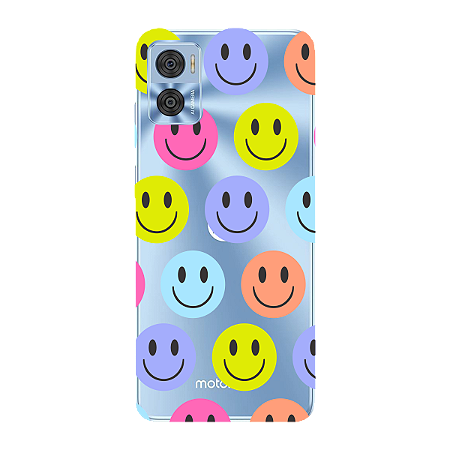 Capinha para Moto E22 Anti Impacto Personalizada - Smiles - Sorrisos