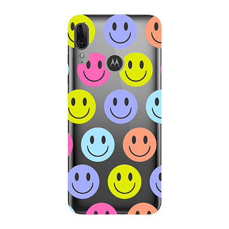 Capinha para Moto E6 Plus Anti Impacto Personalizada - Smiles - Sorrisos