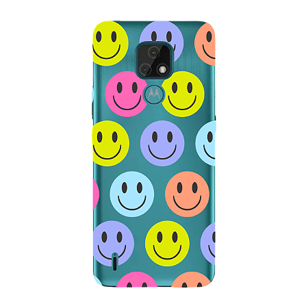 Capinha para Moto E7 Anti Impacto Personalizada - Smiles - Sorrisos