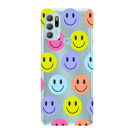 Capinha para Moto G60s Anti Impacto Personalizada - Smiles - Sorrisos