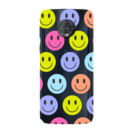 Capinha para Moto G6 Plus Anti Impacto Personalizada - Smiles - Sorrisos