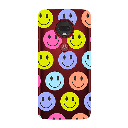 Capinha para Moto G7 Plus Anti Impacto Personalizada - Smiles - Sorrisos