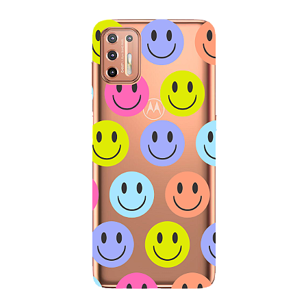 Capinha para Moto G9 Plus Anti Impacto Personalizada - Smiles - Sorrisos