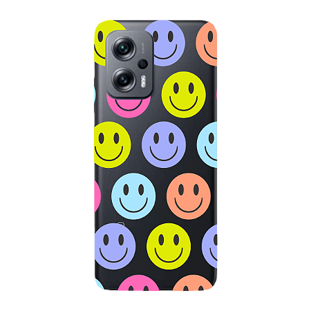 Capinha para Xiaomi Poco X4 GT Anti Impacto Personalizada - Smiles - Sorrisos