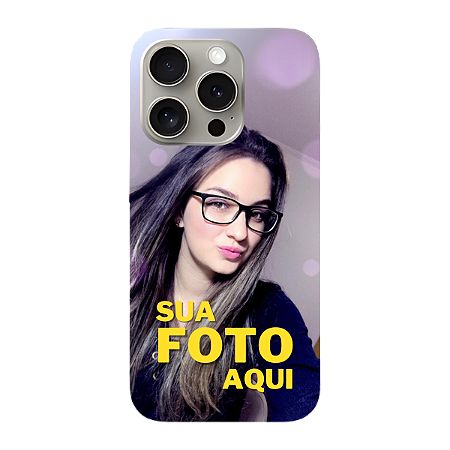 Capinha para iPhone 15 Pro Anti Impacto Personalizada Com Foto