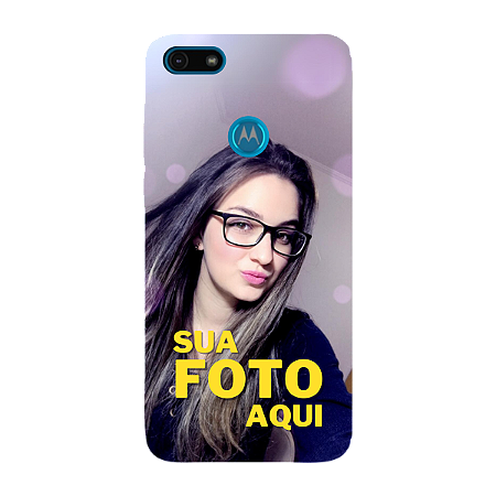 Capinha para Moto E6 Play Anti Impacto Personalizada Com Foto