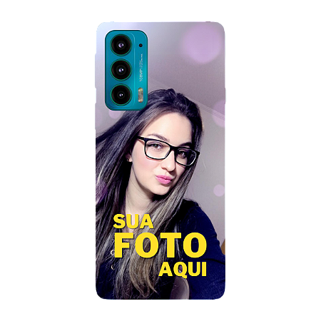 Capinha para Moto Edge 20 Anti Impacto Personalizada Com Foto