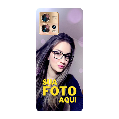 Capinha para Moto Edge 30 Fusion Anti Impacto Personalizada Com Foto