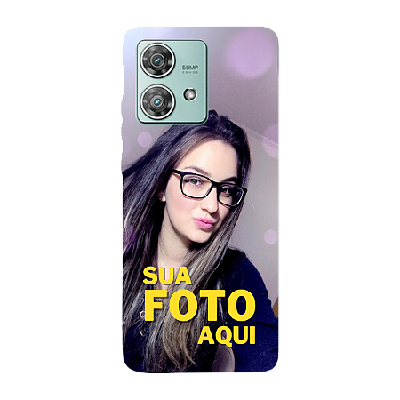 Capinha para Moto Edge 40 Neo Anti Impacto Personalizada Com Foto