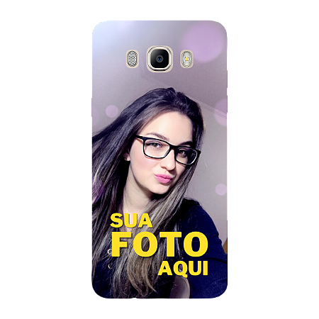 Capinha para Samsung J7 2016 Metal Anti Impacto Personalizada Com Foto
