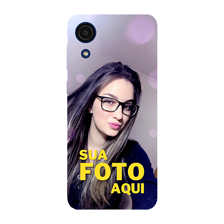Capinha para Samsung A03 Core Anti Impacto Personalizada Com Foto