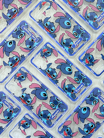 Capinha Anti Impacto Personalizada - Lilo e Stitch - Stiti Transparente com nome