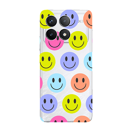 Capinha para Xiaomi Poco F6 Pro Anti Impacto Personalizada - Smiles - Sorrisos
