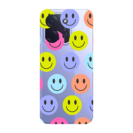 Capinha para Xiaomi Poco C85 Anti Impacto Personalizada - Smiles - Sorrisos