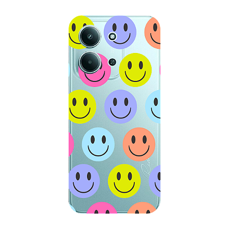 Capinha para Xiaomi RedMi 15c Anti Impacto Personalizada - Smiles - Sorrisos