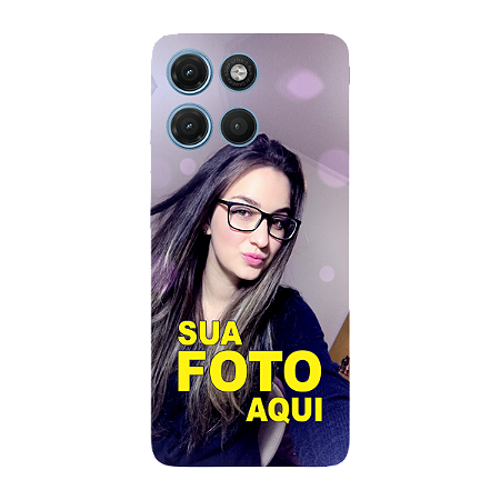 Capinha para Moto G17 Anti Impacto Personalizada Com Foto