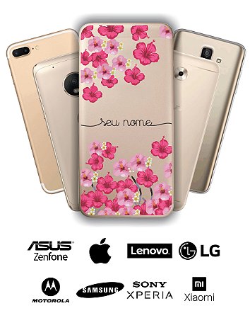 Capinha - Flores rosas diversas com nome