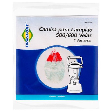 Camisa P/Lampião 500/600 Velas PC Com 12 peças BRASFORT
