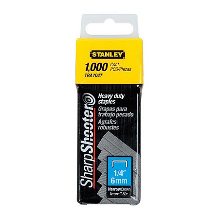 Grampo Grampeador STANLEY 704 p/ TR100 1/4"Mil TRA704T