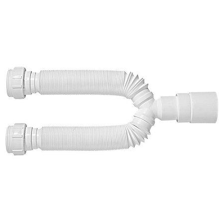 Sifão PVC Duplo Flexível Arruela PVC BLUKIT 30206-425