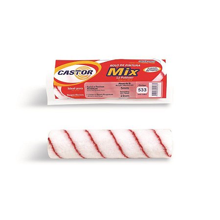 Rolo Lã Mix p/ Epoxi 23cm s/ Cabo CASTOR 533