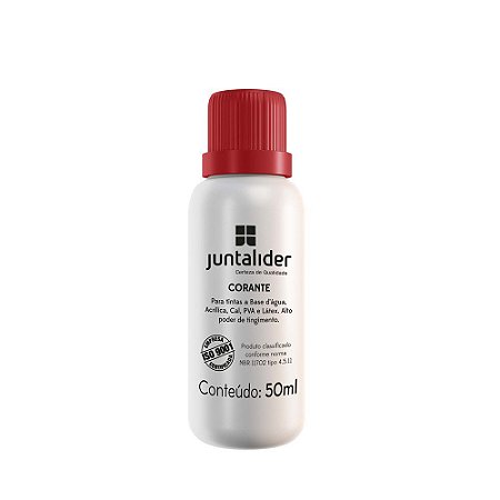 Corante Vermelho 50ml p/ Tinta JUNTALIDER 12 Peças