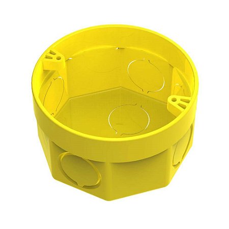 Caixinha Luz Plástica 3x3 Amarela Octogonal TIGRE FLEX 33043171 12Pçs