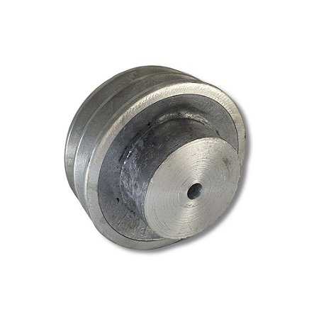 Polia Alumínio "B" 2 Canais 3" 75mm MADEMIL PAL75B2