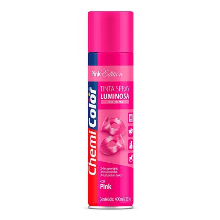 Tinta Spray CHEMICOLOR Luminescente Rosa Pink 400ML