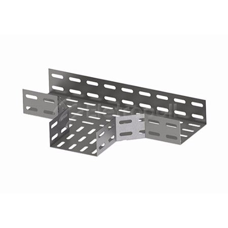 TE Eletrocalha Horizontal 90º s/ Virola 100 x 100mm PERFILAÇO E3640