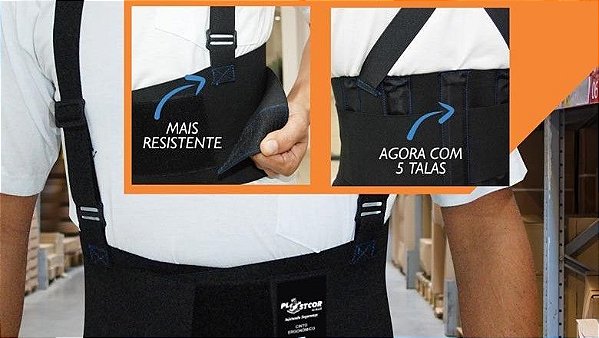 Cinto Ergonômico Reforçado PLASTCOR G