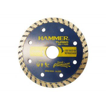 Disco Diamantado HAMMER 110mm Turbo Seco Serie 1100