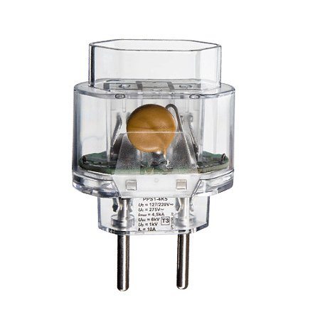 Protetor de Surto Plug-In 2P 10A MARGIRIUS Cristal PPS1-4K5 18335