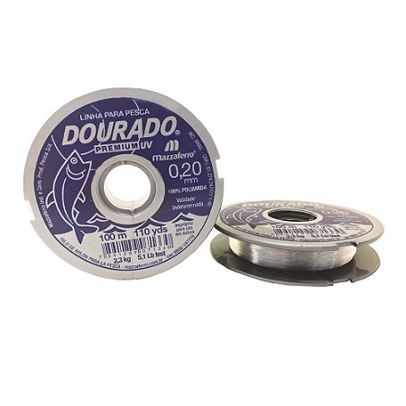 Linha Pesca Branca 0,20mm x 100m  MAZZAFERRO 19DP1B020 20Rolos