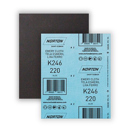 Lixa Ferro 220 K246 NORTON 5539503261-  25 Peças