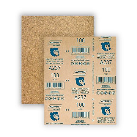 Lixa Madeira 100 A237 NORTON 5539503044 50 Peças