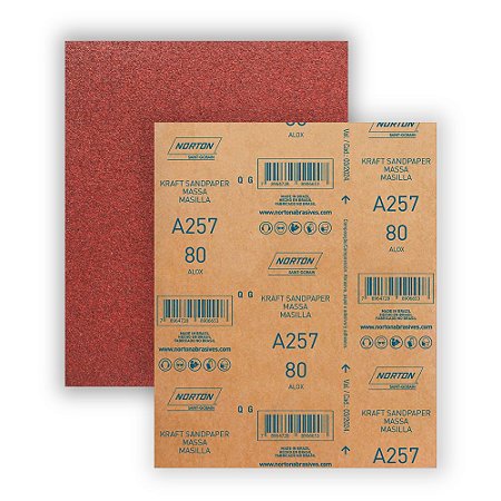 Lixa Massa 80 A257 NORTON 78072743117 50 Peças