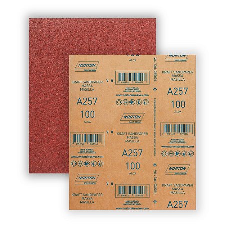 Lixa Massa 100 A257 NORTON 69957385065 50 Peças