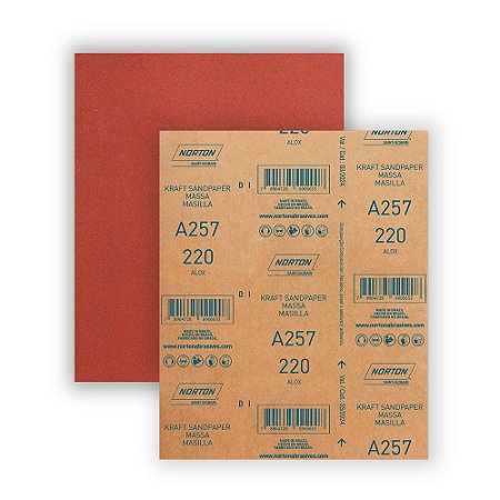 Lixa Massa 220 A257 NORTON 5539503072 50 Peças
