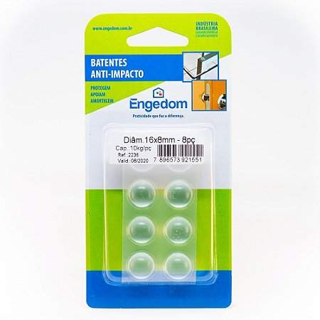 Batentes Anti-Impacto Adesivo Redondo 16x8mm ENGEDOM 2236 2236