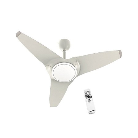 Ventilador De Teto Flow LED 20W C/Controle Remoto Branco 220V VENTISOL 4172