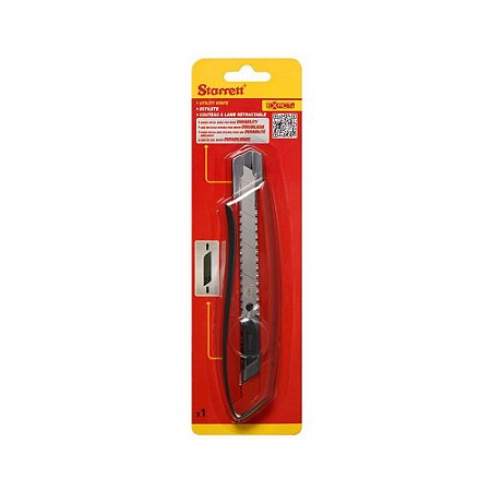 Estilete Largo 18mm STARRETT Reforçado KUX025-S