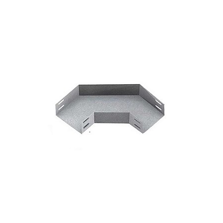 Curva p/ Eletrocalha Horizontal 90° Lisa Sem Virola 100x100mm PERFIL LIDER 100590100100GPZ 1Pç