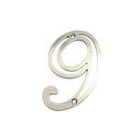 Numero Colonial "09" Zamac Cromado SILVANA 95585