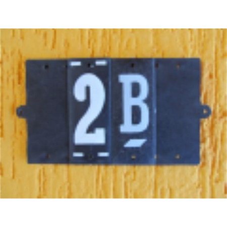 Base Para Numeros Retangular PVC CAIADO 1 KIT C/10PÇS