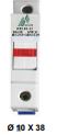 Chave Seccionadora p/ Fusível Porcelana 10x38 NEGRINI Tri 18-32/1