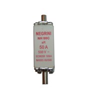 Fusível NH Ultra Rápido (aR)  00C/50A 500 V~ NEGRINI NH-00C-50/500UR