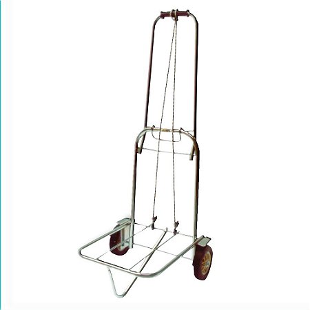 Carrinho de Bagagem Cromado Capacidade 100kg CRISTAL ARAMADO 1