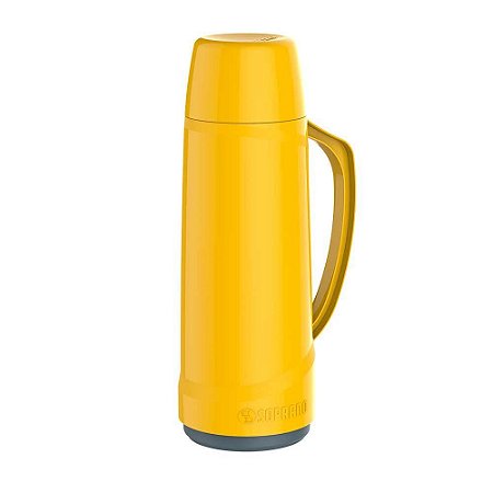 Garrafa Térmica Cristal 1lt AmarelaSOPRANO 09000.0160.08