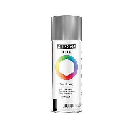 Tinta Spray Metálica Cromado 300ml PERKON 7182